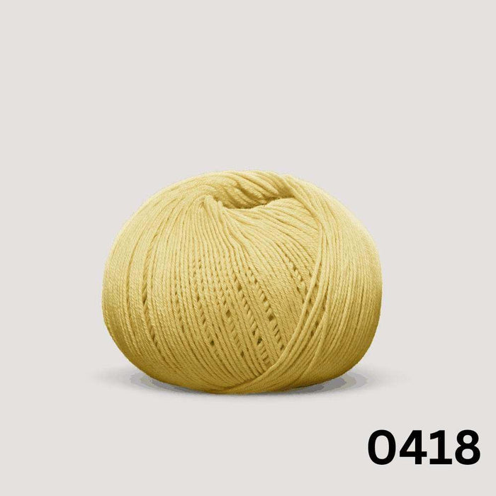 Sesia Bio Sesia 5 Organic Cotton - 4Ply-Yarn-Wentworth Distributors-Canary Yellow (0418)-Wild & Woolly Yarns