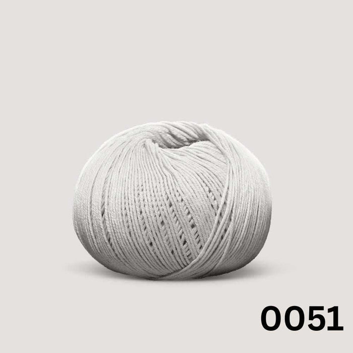 Sesia Bio Sesia 5 Organic Cotton - 4Ply-Yarn-Wentworth Distributors-White (0051)-Wild & Woolly Yarns