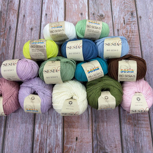 Sesia Bio Sesia 5 Organic Cotton - 4Ply-Yarn-Wentworth Distributors-White (0051)-Wild & Woolly Yarns