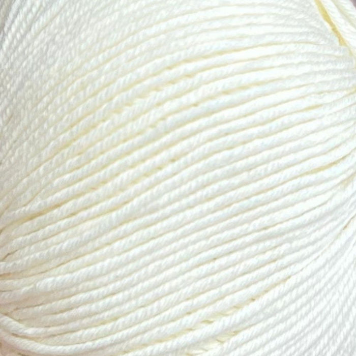 Sesia Bio Sunny - 8ply Cotton-Yarn-Wentworth Distributors-Snowdrop (0051)-Wild & Woolly Yarns
