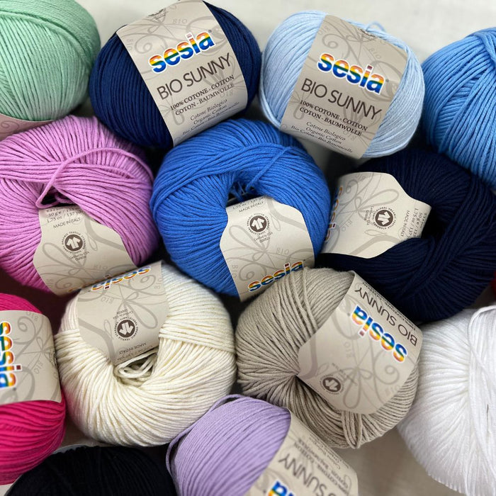 Sesia Bio Sunny - 8ply Cotton-Yarn-Wild and Woolly Yarns