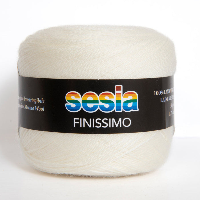 Luxurious Sesia Finissimo Lace 2ply yarn, extrafine merino wool, ideal for lacework and delicate garments.