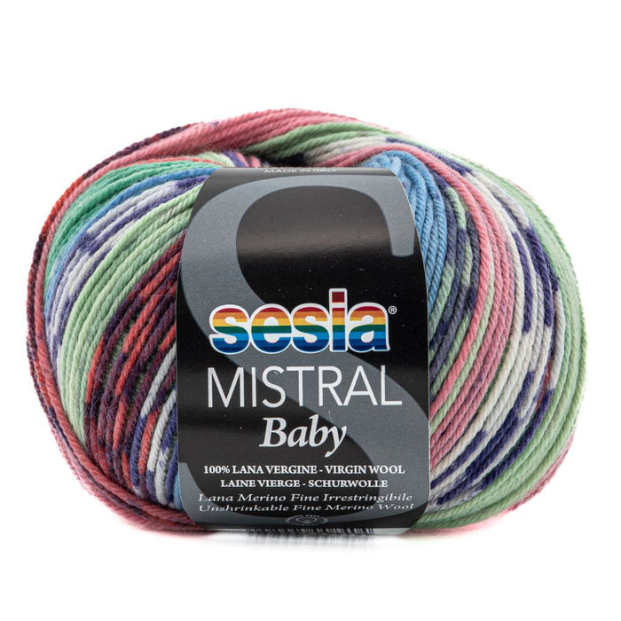 Sesia Mistral Baby Print Merino - 4ply-Yarn-Wild and Woolly Yarns