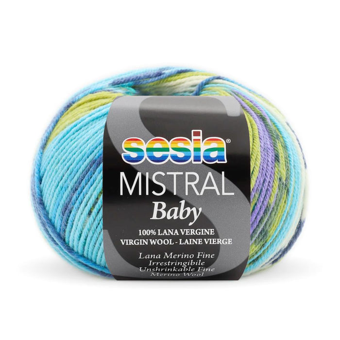 Sesia Mistral Baby Print Merino - 4ply-Yarn-Wentworth Distributors-Chuckles (0444)-Wild & Woolly Yarns