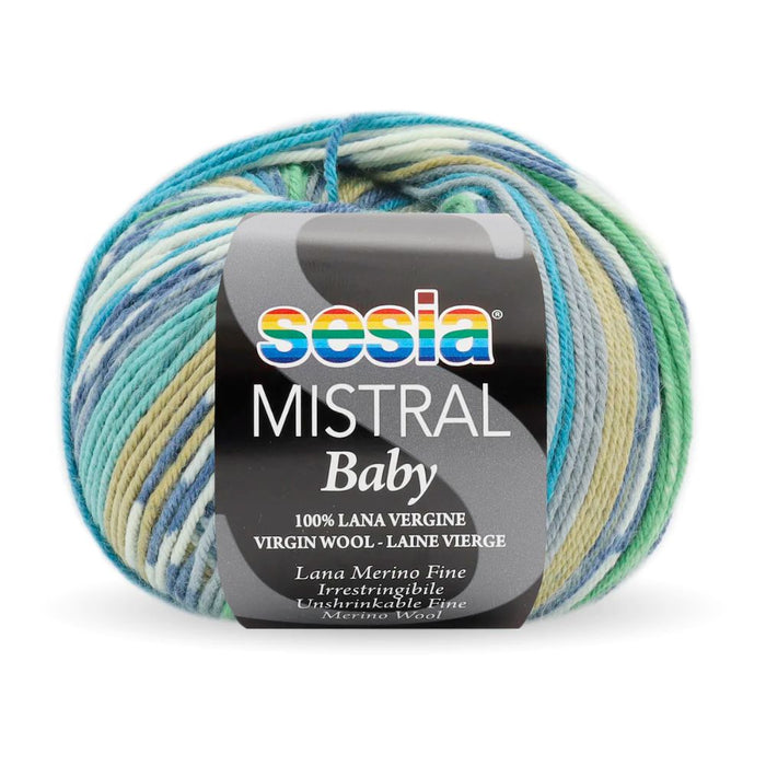 Sesia Mistral Baby Print Merino - 4ply-Yarn-Wentworth Distributors-Dribble (0485)-Wild & Woolly Yarns