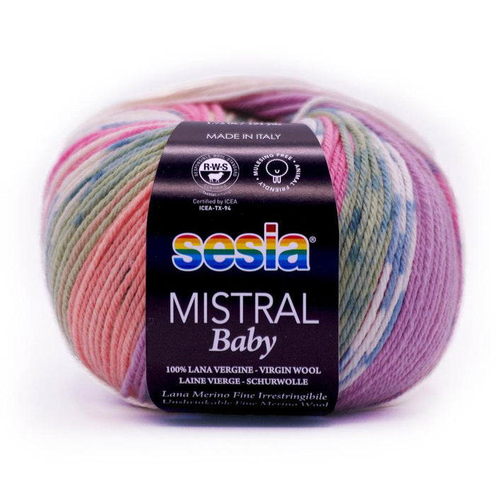 Sesia Mistral Baby Print Merino - 4ply-Yarn-Wentworth Distributors-Garden Whimsy (4900)-Wild & Woolly Yarns