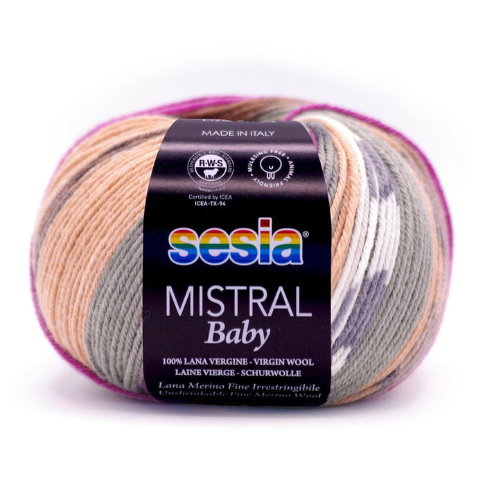 Sesia Mistral Baby Print Merino - 4ply-Yarn-Wentworth Distributors-Wild Heather (4890)-Wild & Woolly Yarns