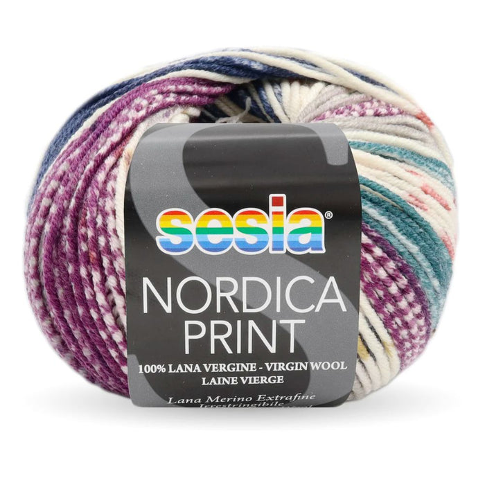 Sesia Nordica Prints - 8ply Italian Merino-Yarn-Wild and Woolly Yarns