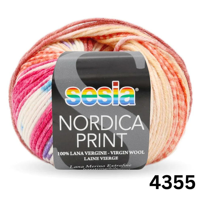 Sesia Nordica Prints - 8ply Italian Merino-Yarn-Wentworth Distributors-Bruciato (4355)-Wild & Woolly Yarns