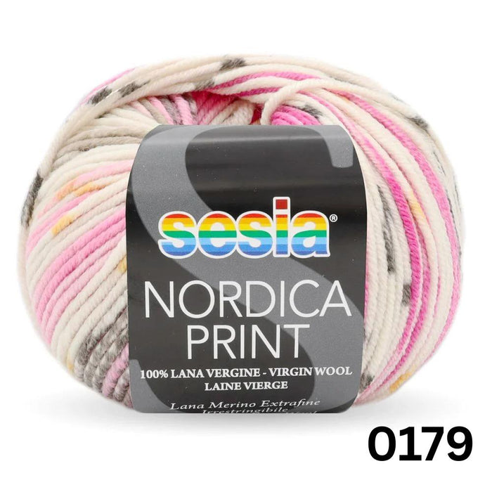 Sesia Nordica Prints - 8ply Italian Merino-Yarn-Wentworth Distributors-Summer Bedding (0179)-Wild & Woolly Yarns