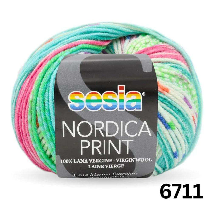 Sesia Nordica Prints - 8ply Italian Merino-Yarn-Wentworth Distributors-Tutti Frutti (6711)-Wild & Woolly Yarns
