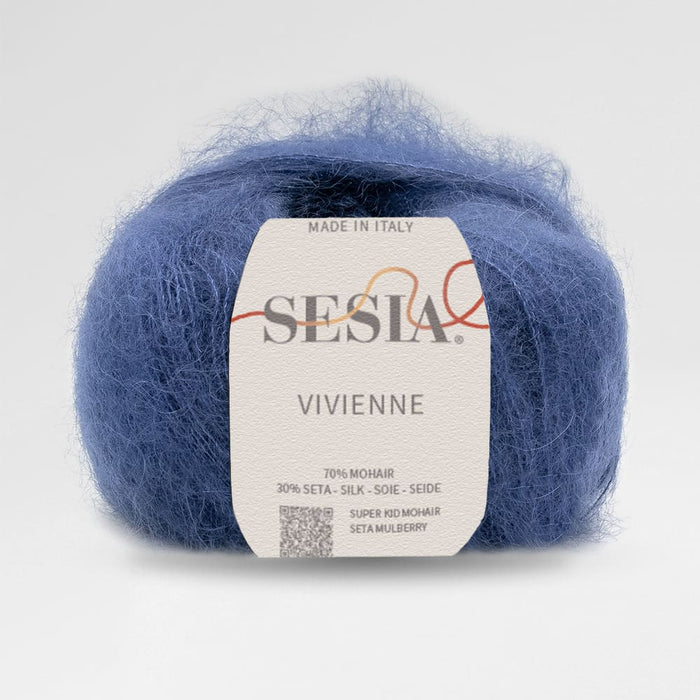 Sesia Vivienne 2Ply Silk Mohair-Yarn-Wentworth Distributors-Black (0067)-Wild & Woolly Yarns