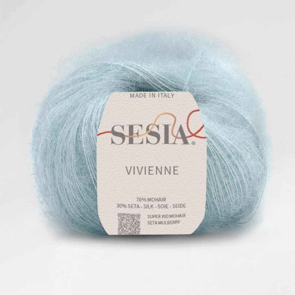 Sesia Vivienne 2Ply Silk Mohair-Yarn-Wentworth Distributors-Blue Powder (3211)-Wild & Woolly Yarns