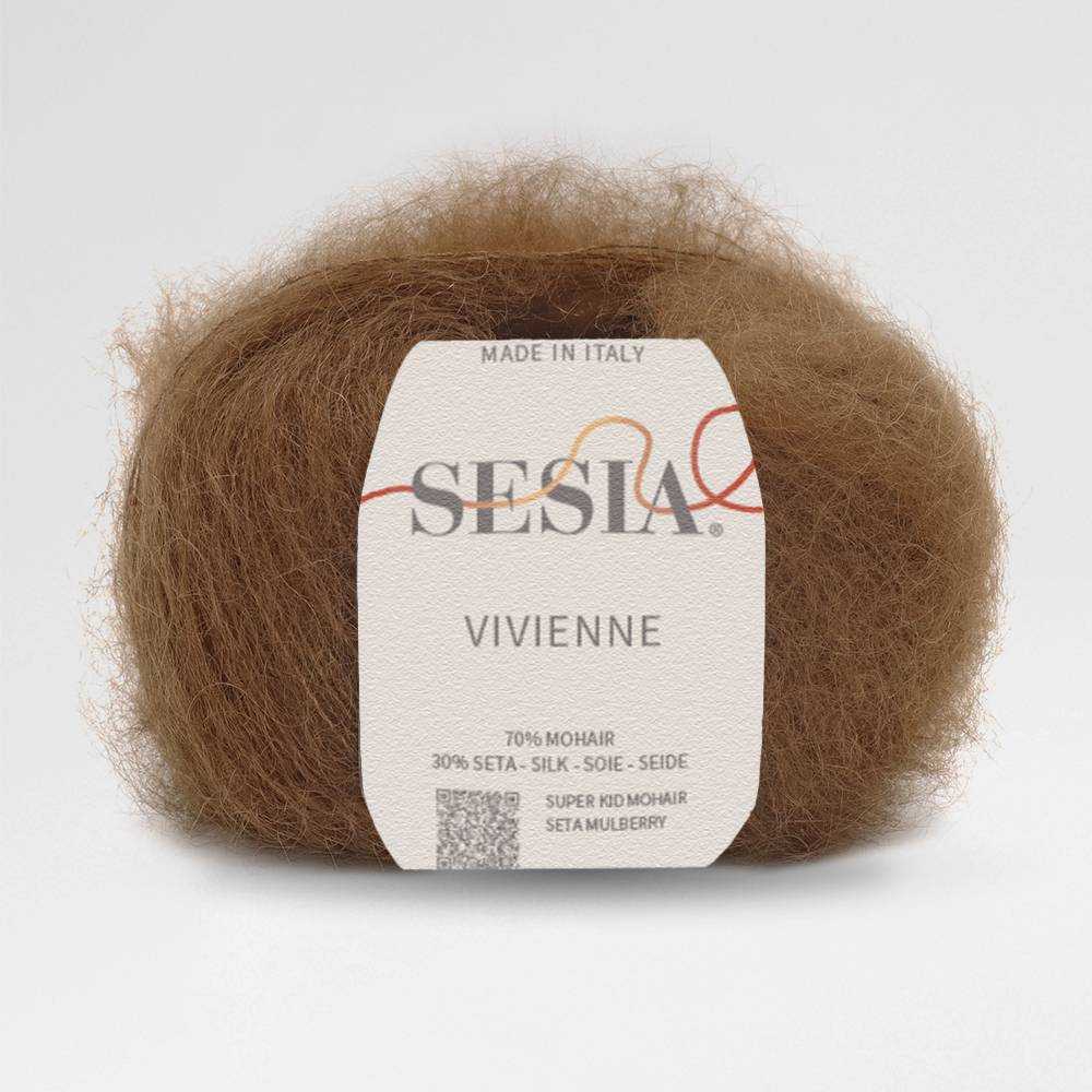 Sesia Vivienne 2Ply Silk Mohair-Yarn-Wentworth Distributors-Chestnut (4395)-Wild & Woolly Yarns