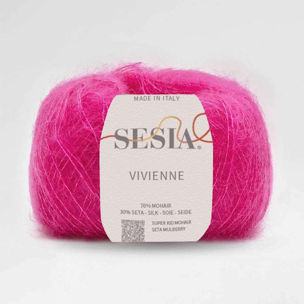 Sesia Vivienne 2Ply Silk Mohair-Yarn-Wentworth Distributors-Fuchsia (2371)-Wild & Woolly Yarns