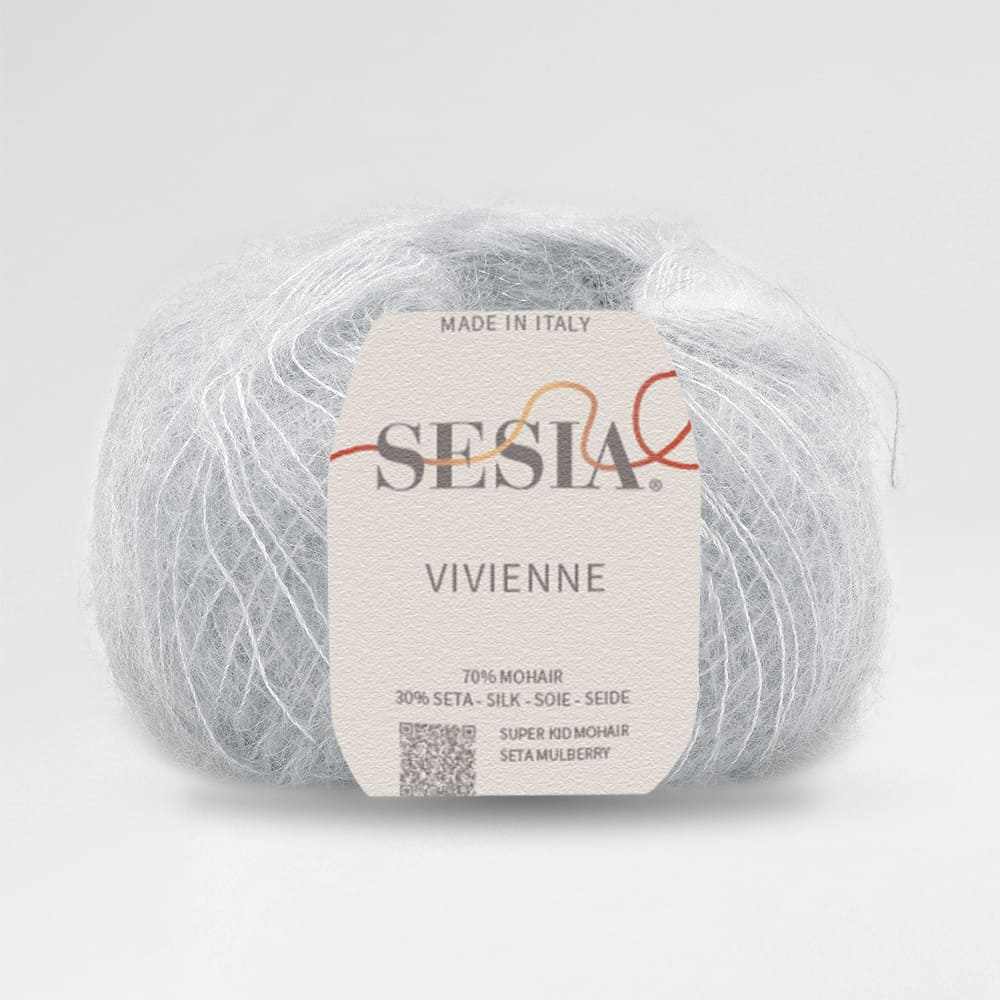 Sesia Vivienne 2Ply Silk Mohair-Yarn-Wentworth Distributors-Ice (1578)-Wild & Woolly Yarns