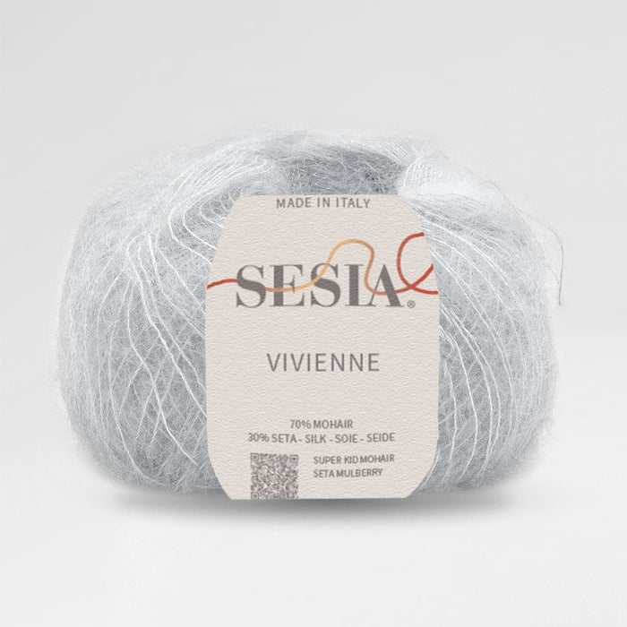 Sesia Vivienne 2Ply Silk Mohair-Yarn-Wentworth Distributors-Ice (1578)-Wild & Woolly Yarns