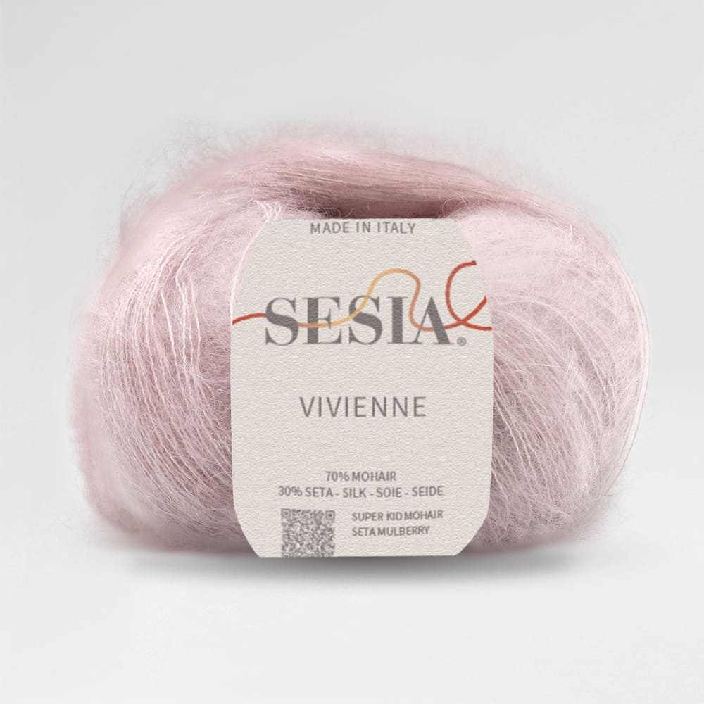 Sesia Vivienne 2Ply Silk Mohair-Yarn-Wentworth Distributors-Marshmallow (4392)-Wild & Woolly Yarns
