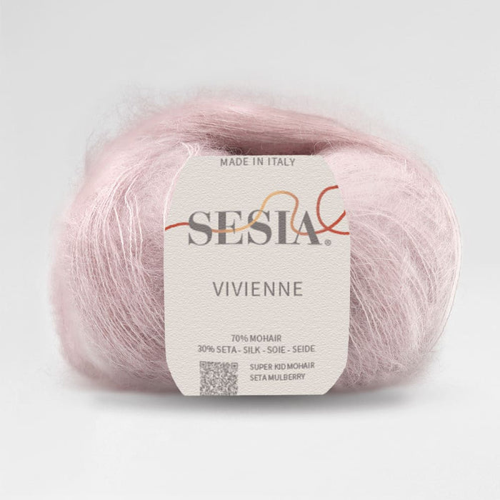 Sesia Vivienne 2Ply Silk Mohair-Yarn-Wentworth Distributors-Marshmallow (4392)-Wild & Woolly Yarns