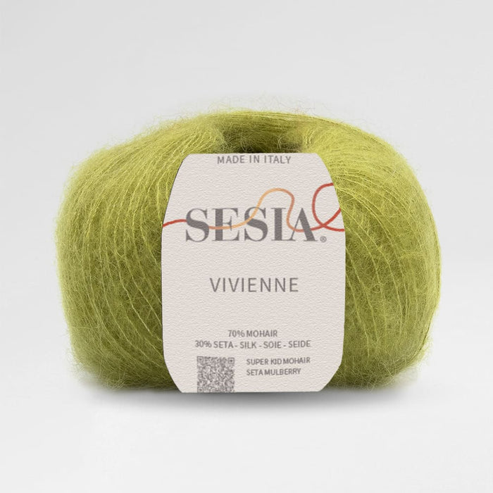 Sesia Vivienne 2Ply Silk Mohair-Yarn-Wentworth Distributors-Pistacchio (1820)-Wild & Woolly Yarns