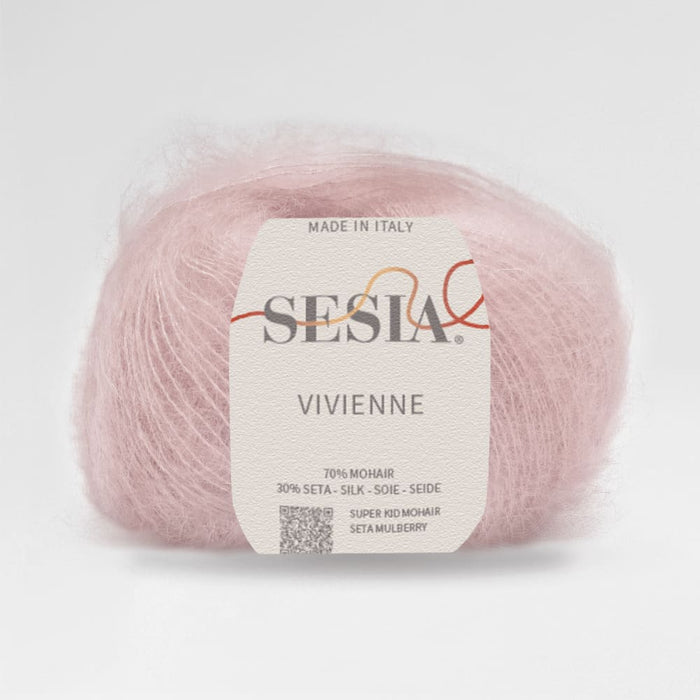 Sesia Vivienne 2Ply Silk Mohair-Yarn-Wentworth Distributors-Rosa Pallido (2475)-Wild & Woolly Yarns
