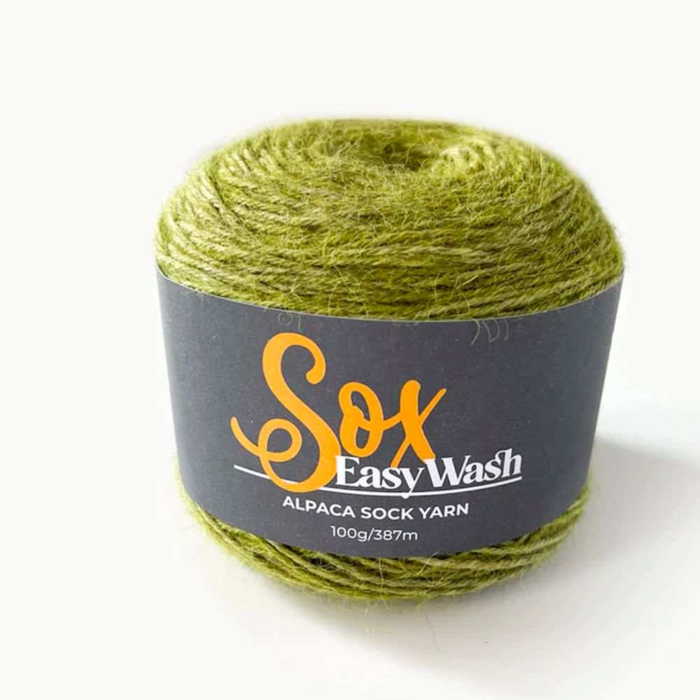 Sox EasyWash - 4Ply-Yarn-Alpaca Yarns-Olive Green (0907)-Wild & Woolly Yarns