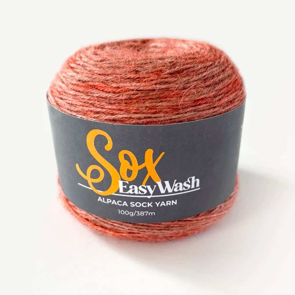 Sox EasyWash - 4Ply-Yarn-Alpaca Yarns-Peach (0900)-Wild & Woolly Yarns