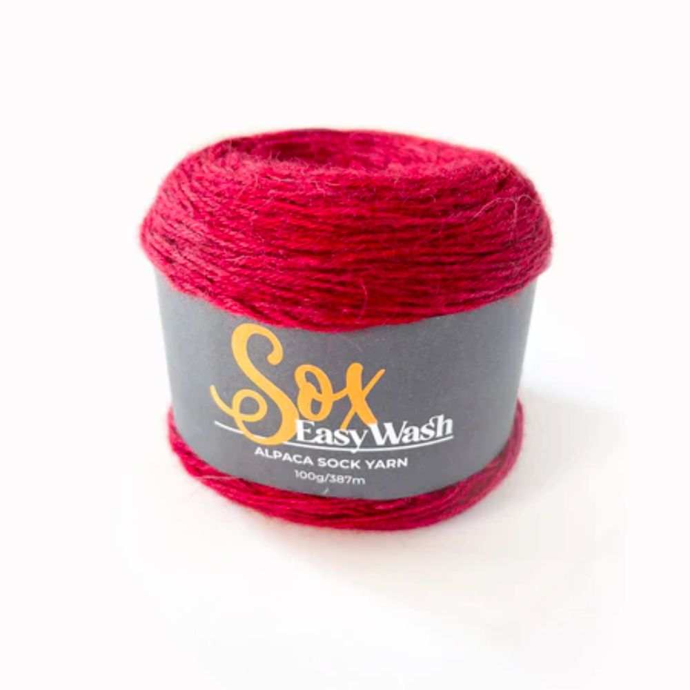 Sox EasyWash - 4Ply-Yarn-Alpaca Yarns-Red (0898)-Wild & Woolly Yarns