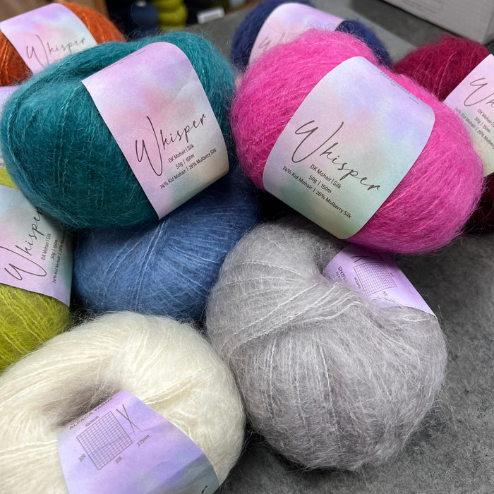 Whisper Mohair Silk – 8Ply-Yarn-Alpaca Yarns-Charcoal (002)-Wild & Woolly Yarns