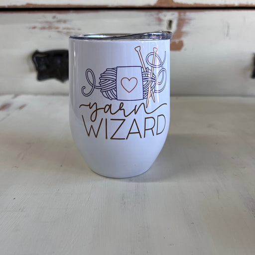 Yarn Wizard Coffee / Wine Tumbler-Wild and Woolly Yarns