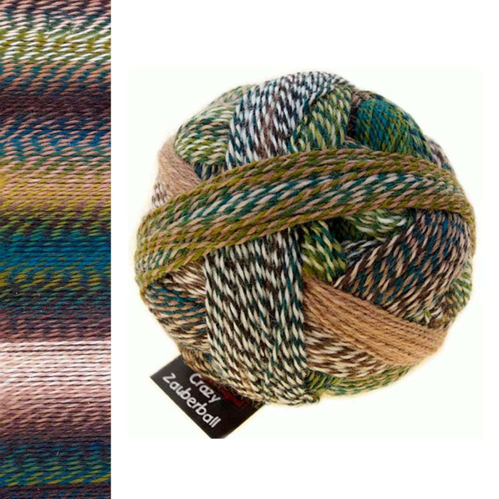 Zauberball Crazy Sock Yarn - 4Ply-Yarn-Alpaca Yarns-Fohnlage (2427)-Wild & Woolly Yarns