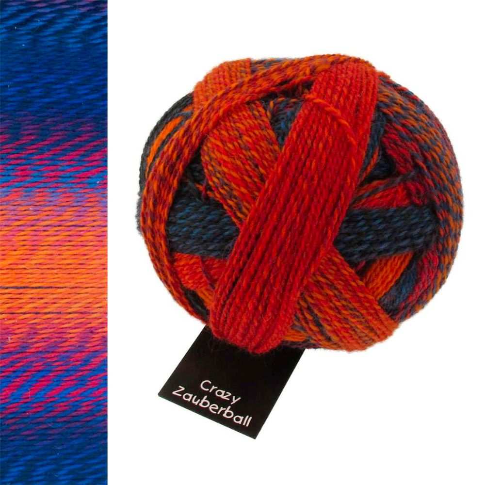 Zauberball Crazy Sock Yarn - 4Ply-Yarn-Alpaca Yarns-Autumn Sun (1537)-Wild & Woolly Yarns