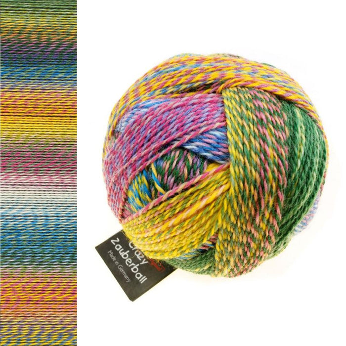 Zauberball Crazy Sock Yarn - 4Ply-Yarn-Alpaca Yarns-Painted Lake (2334)-Wild & Woolly Yarns