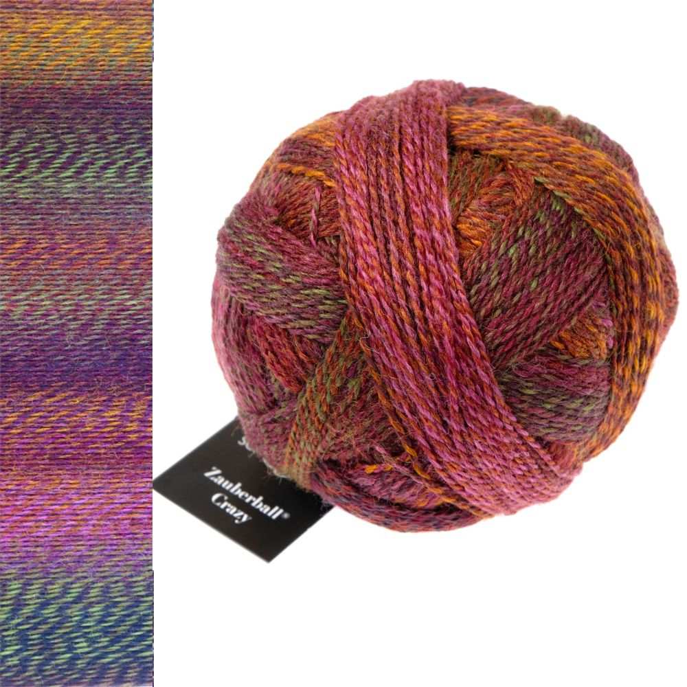 Zauberball Crazy Sock Yarn - 4Ply-Yarn-Alpaca Yarns-Piano Bar (2312)-Wild & Woolly Yarns