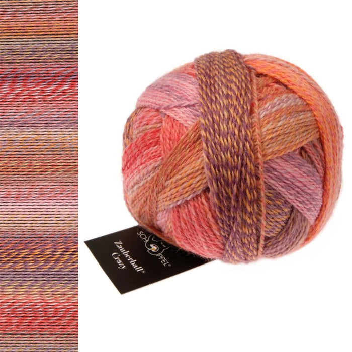 Zauberball Crazy Sock Yarn - 4Ply-Yarn-Alpaca Yarns-Warm Botanical Garden (2546)-Wild & Woolly Yarns