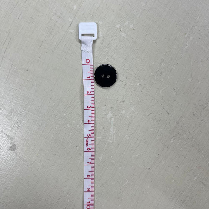 Agoya Shell Buttons - Black (15mm)-buttons-Trendy Trims-Wild & Woolly Yarns