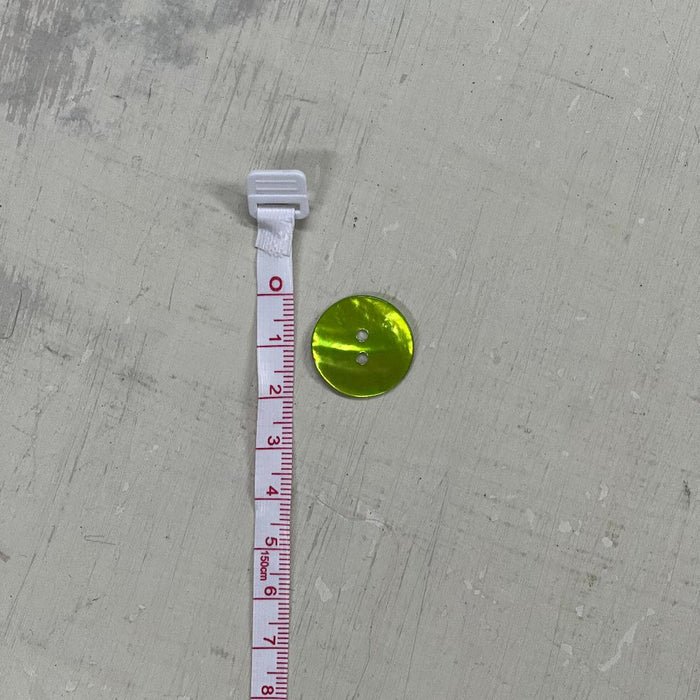 Agoya Shell Buttons - Lime (20.5mm)