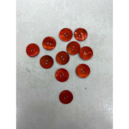 Agoya Shell Buttons - Orange (20.5mm)-buttons-Trendy Trims-Wild & Woolly Yarns