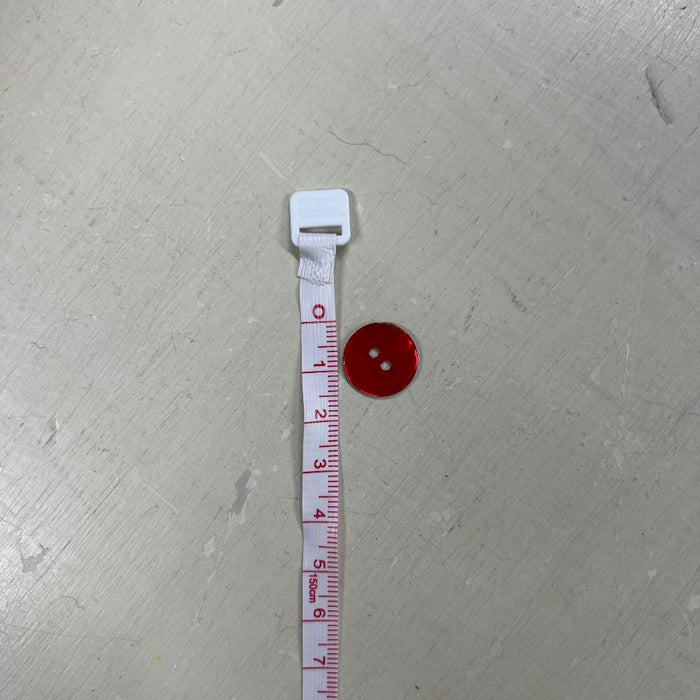 Agoya Shell Buttons - Red (15mm)