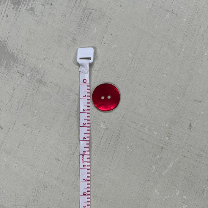 Agoya Shell Buttons - Red (20.5mm)
