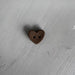 Coconut Shell Buttons - Hearts-buttons-Wild and Woolly Yarns