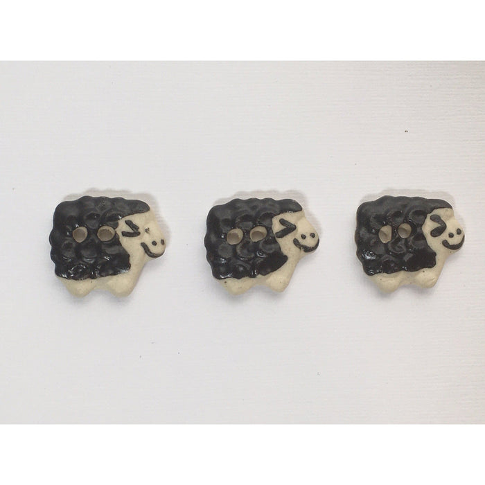 Handmade Sheep Buttons-buttons-Wild and Woolly Yarns