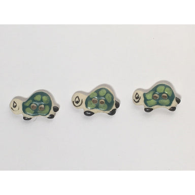 Handmade Turtle buttons-buttons-Wild and Woolly Yarns