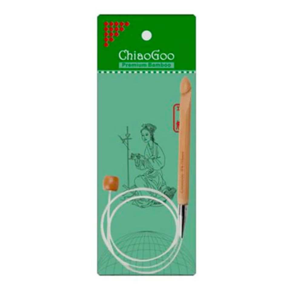 ChiaoGoo Flexible Tunisian Crochet Hooks - 80cm-Needles & Accessories-Knit Knacks-4.00 mm x 80 cm-Wild & Woolly Yarns