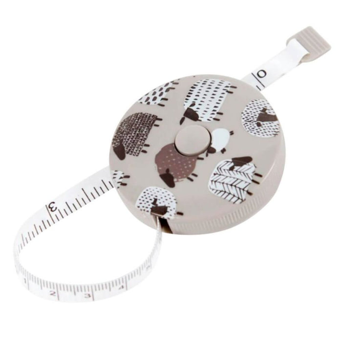 DMC Sheep Retractable Tape Measure (150cm)-needles & accessories-Wild and Woolly Yarns