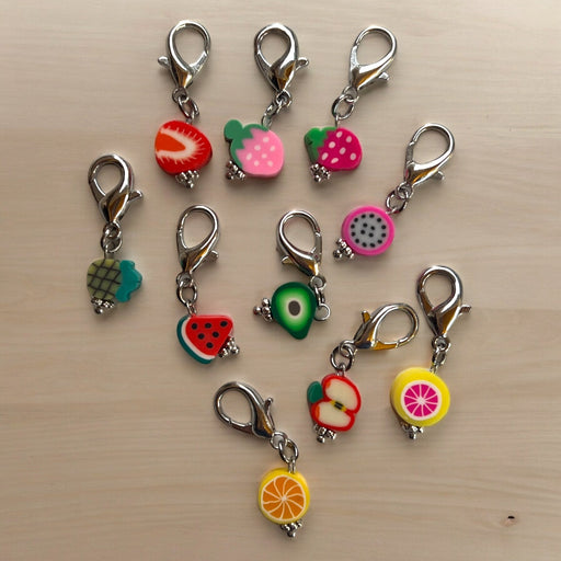 Fruit Stitch Markers - Set of 10-needles & accessories-Wild and Woolly Yarns