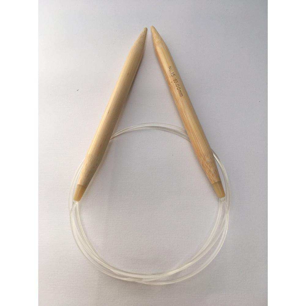 Japanese Bamboo Circular Needles-Needles & Accessories-Wild & Woolly Yarns-8 mm 100 cm-Wild & Woolly Yarns