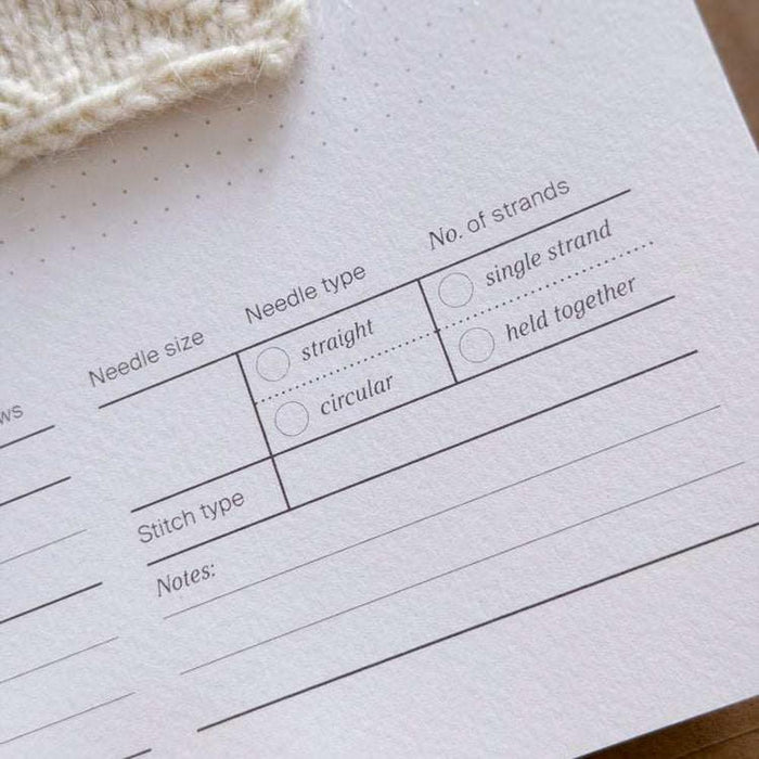 Knit Notes Record / A4-needles & accessories-Knit Notes-Up to 2 Yarns-Single-Wild & Woolly Yarns