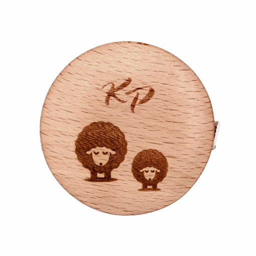 KnitPro Retractable Wood Encased Measuring Tape - Round-needles & accessories-Wild and Woolly Yarns