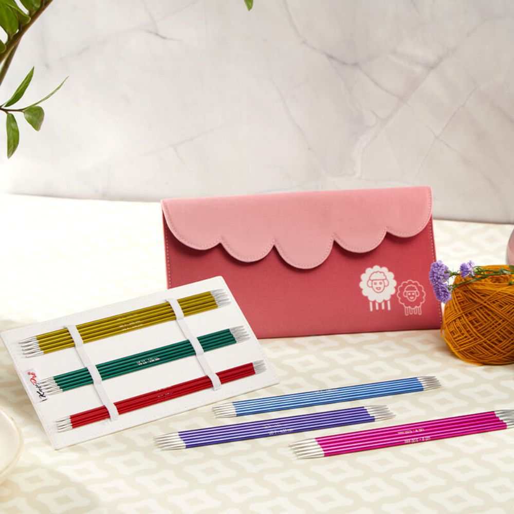 KnitPro Zing Double Point Needles Set-Needles & Accessories-Trendy Trims-15cm Set-Wild & Woolly Yarns